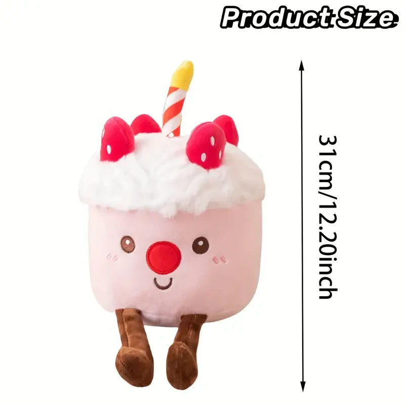 Adorable Birthday Cake Plush Toy