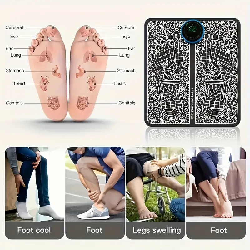 Fitness and Relaxation Foot Pads - Relieve Foot Fatigue, Easy to Carry