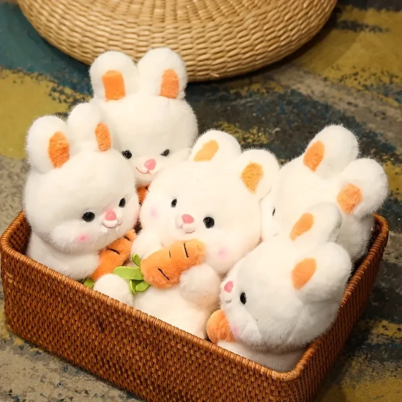 Adorable Plush Bunny & Carrot Pillow - Perfect for Easter, Christmas, Halloween, Thanksgiving & Birthday Gifts