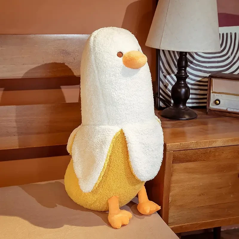 1pc Banana Duck Plush Pillow, Stuffed Animal, Cute Banana Plush Toy For Adult