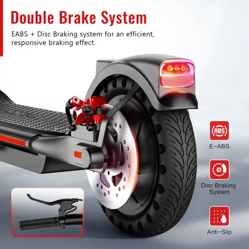 SISIGAD 300W Folding Electric Scooter with 8.5" Solid Tires