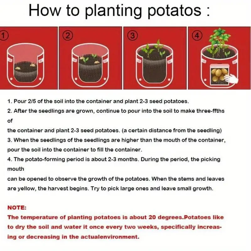 Plant Growth Bag - 37.85L Home Garden