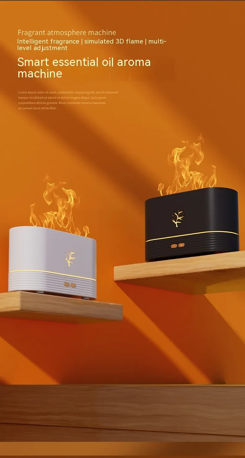 Flame Humidifier USB Aroma Diffuser