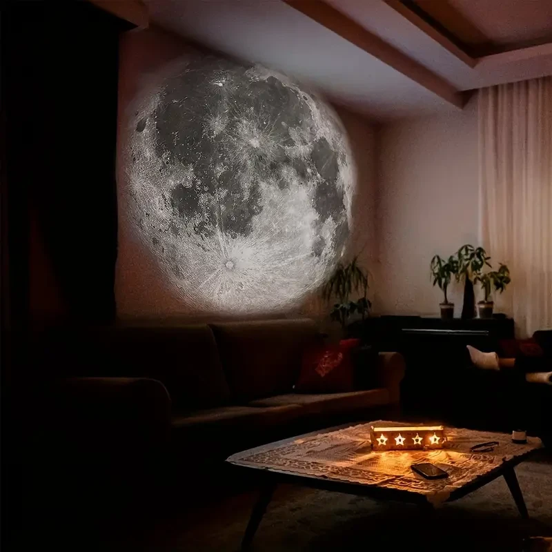 Monster Galaxy Star Projector Lamp - 6 Patterns, 360 Rotatable