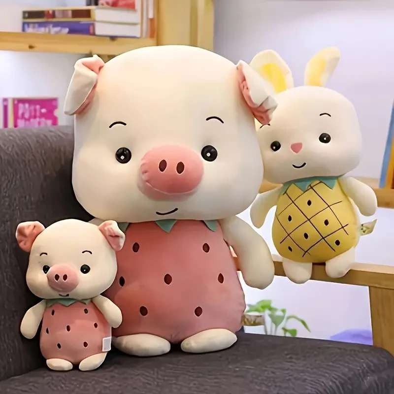 Adorable Pig Plush Toy - Soft Polyester Stuffed Animal