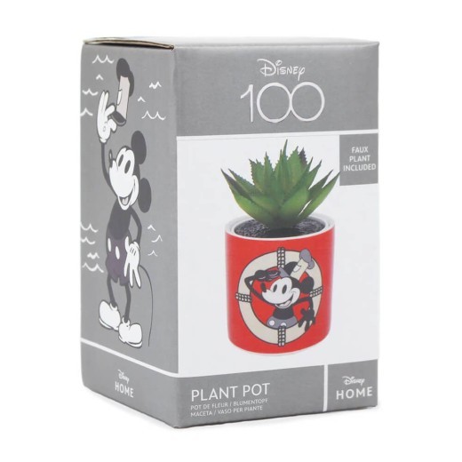 Disney Planter With Faux Plant : Mickey Mouse