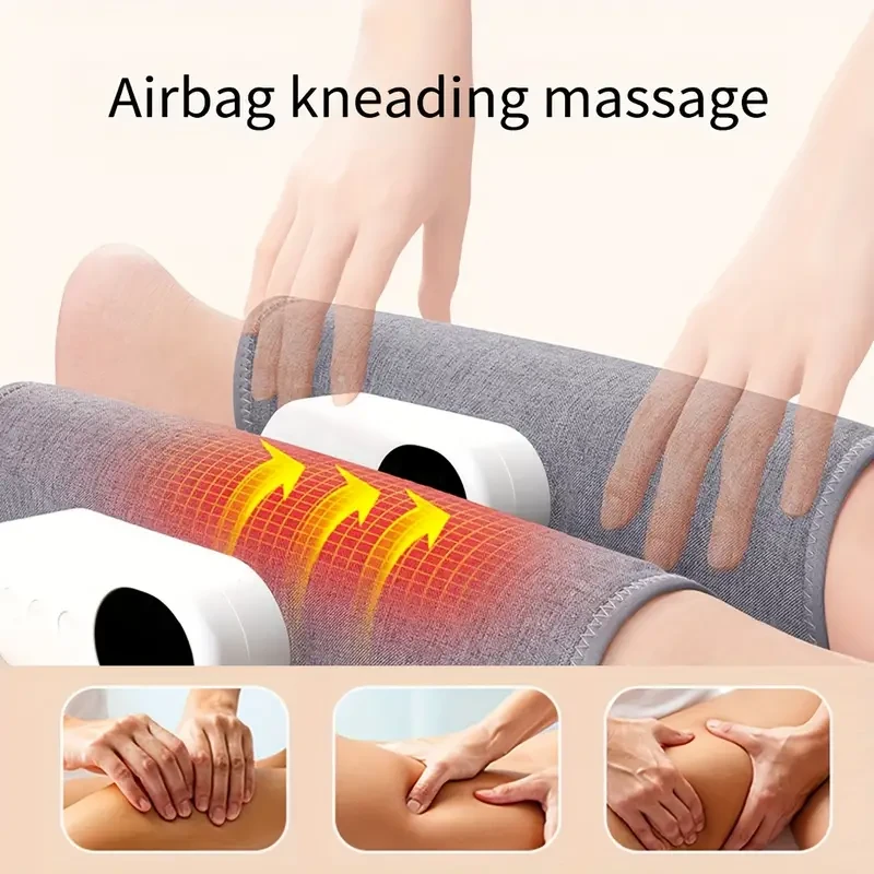 Cordless Electric Leg Massager with Heat - Air Compression for Varicose Veins, Muscle Fatigue, Swelling, and Edema