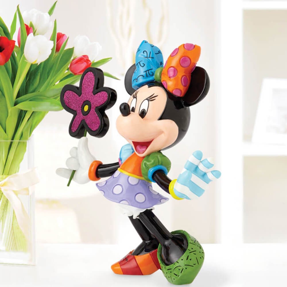Minnie Mouse With Flowers Figurine - Large