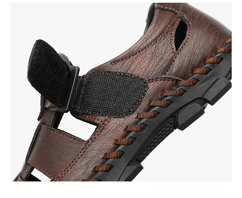 Cattlehide Leather Sandals Men's