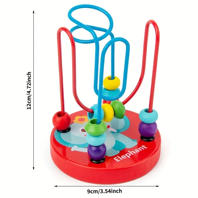5pcs/set Wooden Toys With Xylophone, Clock Beads, Early Education Toys For Babies