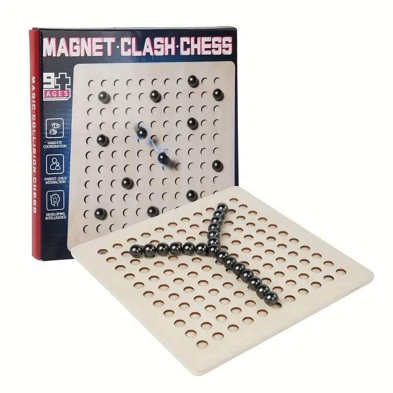 Magnetic Clash Chess Game for Kids - Educational Tabletop Strategy Game, Brain Teaser Toy