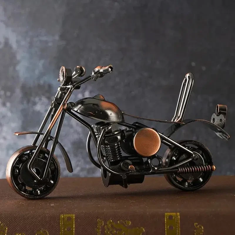 Vintage Iron Art Motorcycle Figurine