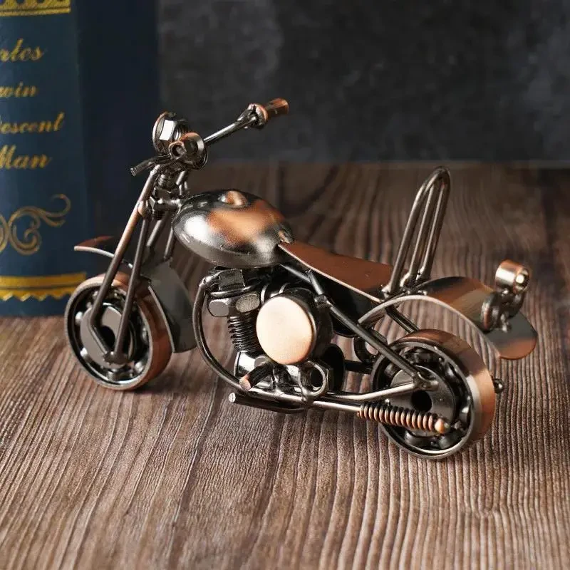 Vintage Iron Art Motorcycle Figurine