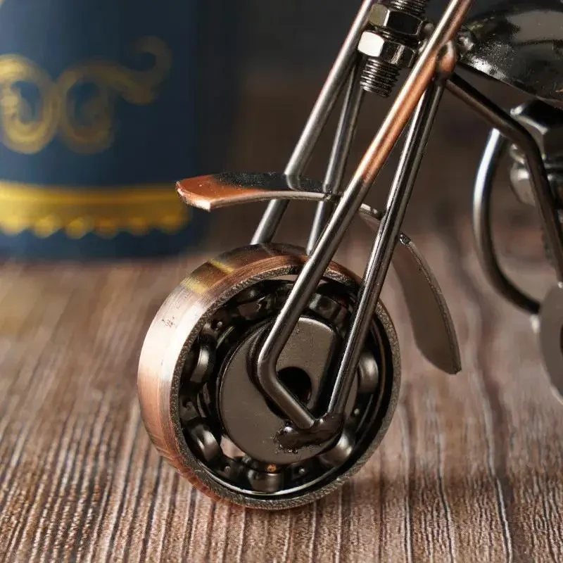 Vintage Iron Art Motorcycle Figurine