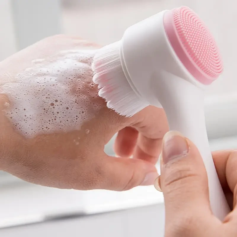Silicone Face Wash Brush Double Side