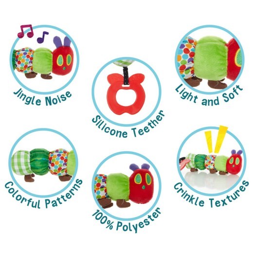 The Very Hungry Caterpillar Teether Rattle