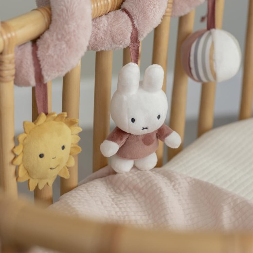 Miffy Fluffy Spiral Toy Pink