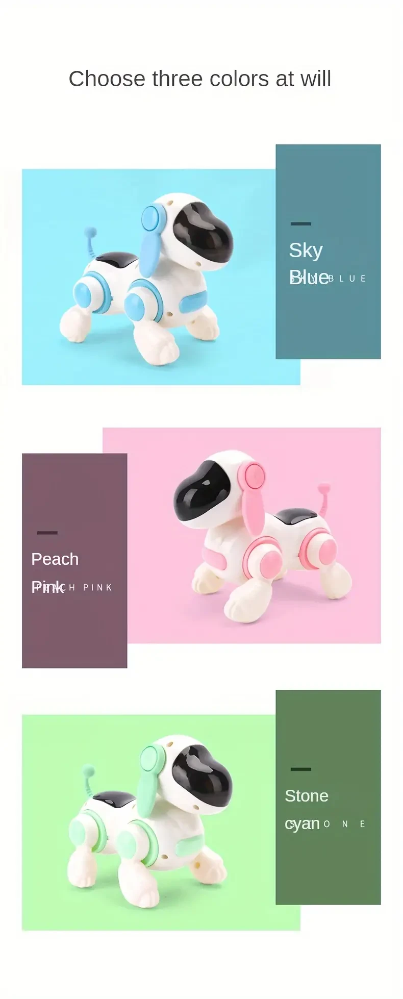 Interactive Puppy Pal - Electronic Pets with Simulation Meeting, Calling, Moving, Music, Lighting, Intelligent Functions - Perfect Choice for Parent-Child Companionship and Growth, Educational Toy for Kids