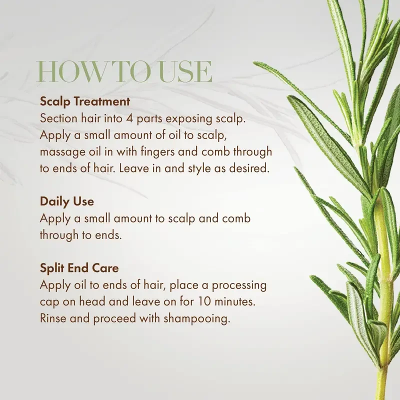 Rosemary Essential Oil for Hair Care, Skin Care, Scalp Massage, and Aromatherapy - 1 FL. OZ./30 mL