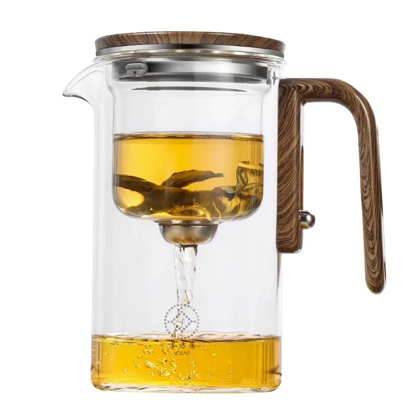 Magnetic Separation Glass Teapot