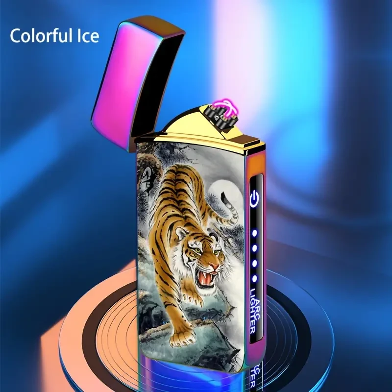 Outdoor Smart Windproof USB Charging Lighter - Rechargeable and Reusable