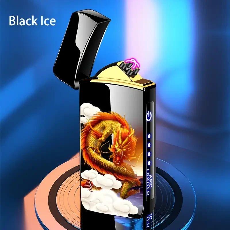 Outdoor Smart Windproof USB Charging Lighter - Rechargeable and Reusable