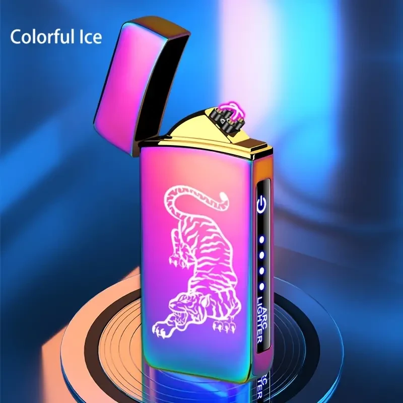 Outdoor Smart Windproof USB Charging Lighter - Rechargeable and Reusable