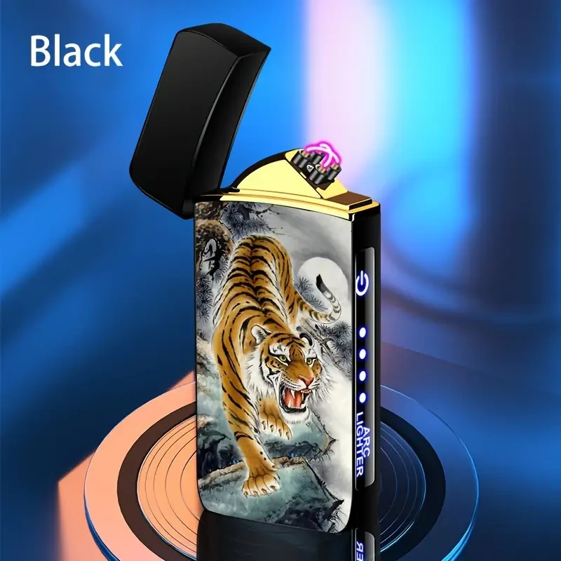 Outdoor Smart Windproof USB Charging Lighter - Rechargeable and Reusable
