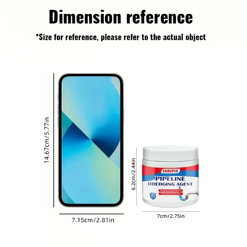 Sustainable Multi-Purpose Kitchen Drain Clog Remover Powder
