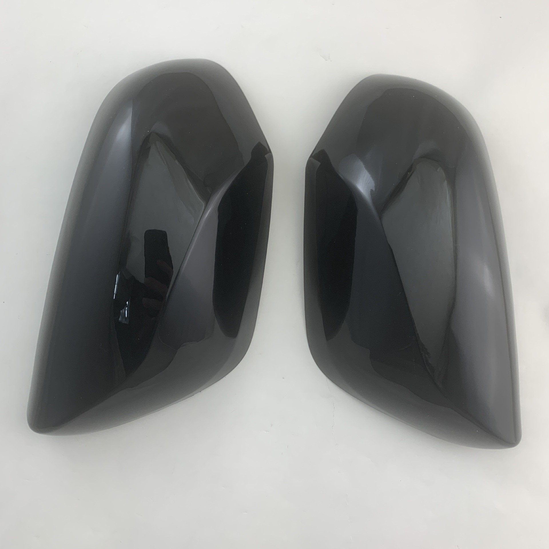Bright Black Rear View Mirror Cover Car