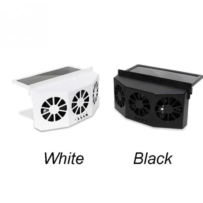3 Cooler Car Fan Solar Energy Cooling Vent Exhaust Portable Safe Auto