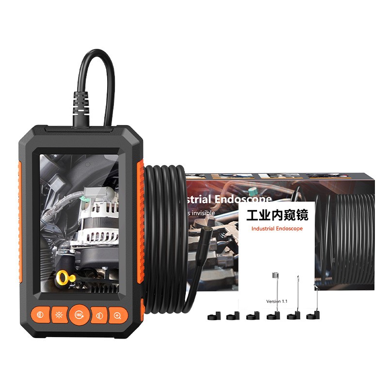 HD Portable Endoscope With Screen Automotive Testing Instrument