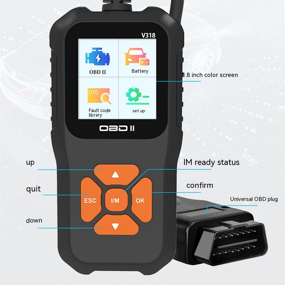 Automotive Diagnostic Troubleshooter Engine Test Scan
