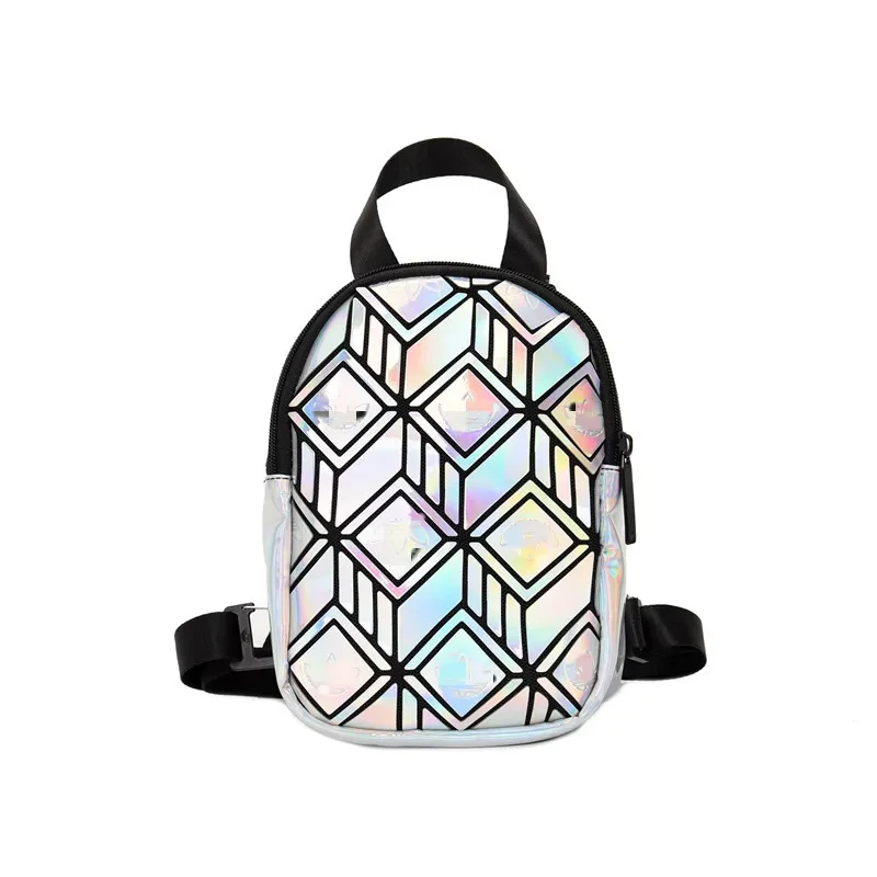 AD Fashion Trend Laser Backpack Ladies Light Travel Backpack Diamond Colorful Leisure Backpack