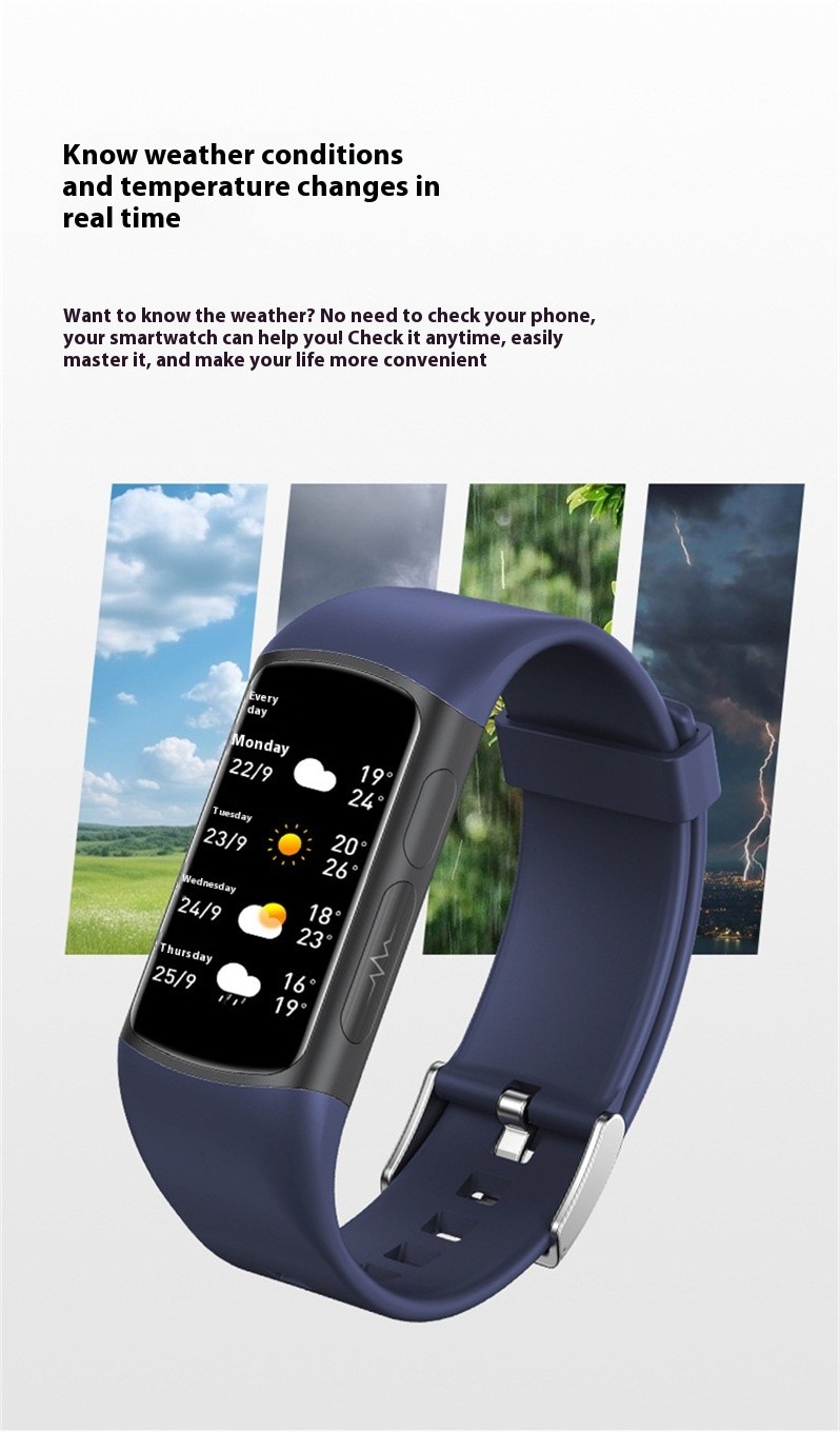 Smart Bracelet Non-invasive Blood Glucose Heart Rate Blood Oxygen ECG Health Monitoring