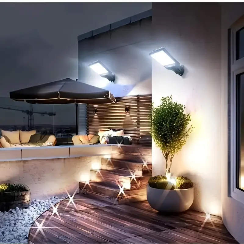 Remote Control, Adjustable Motion Sensor Solar Street Light, 8000W