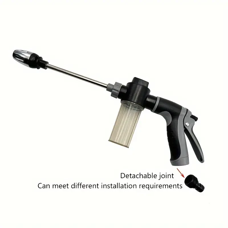 Portable High-Pressure Water Gun - Car Washer Garden Spray Hose With Foam Nozzle