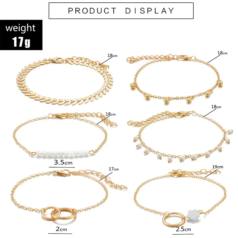 European And American Personality Small Flower Arrow Leaf Bracelet