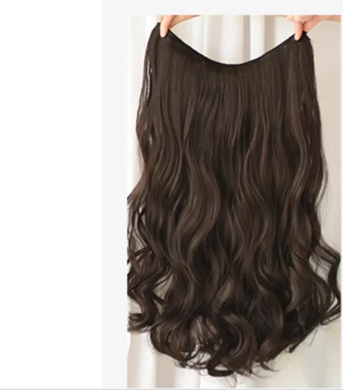 Wig Female Long Curly Hair Big Wave One Piece Style
