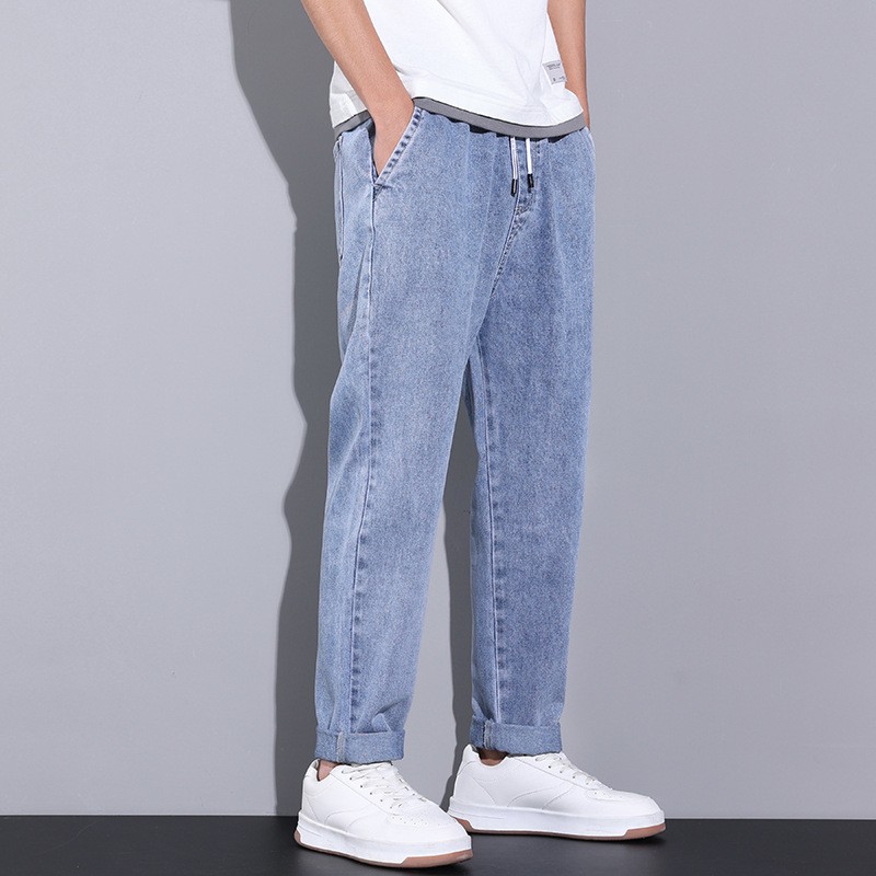 Men's Summer Wide Leg Drawstring Pants