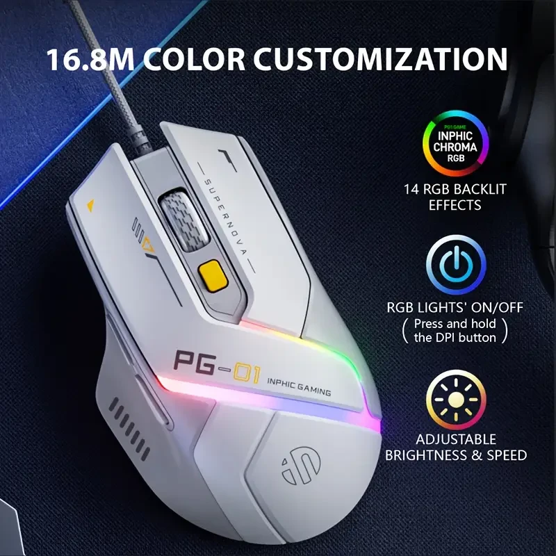 INPHIC PG1 Wired Gaming Mouse