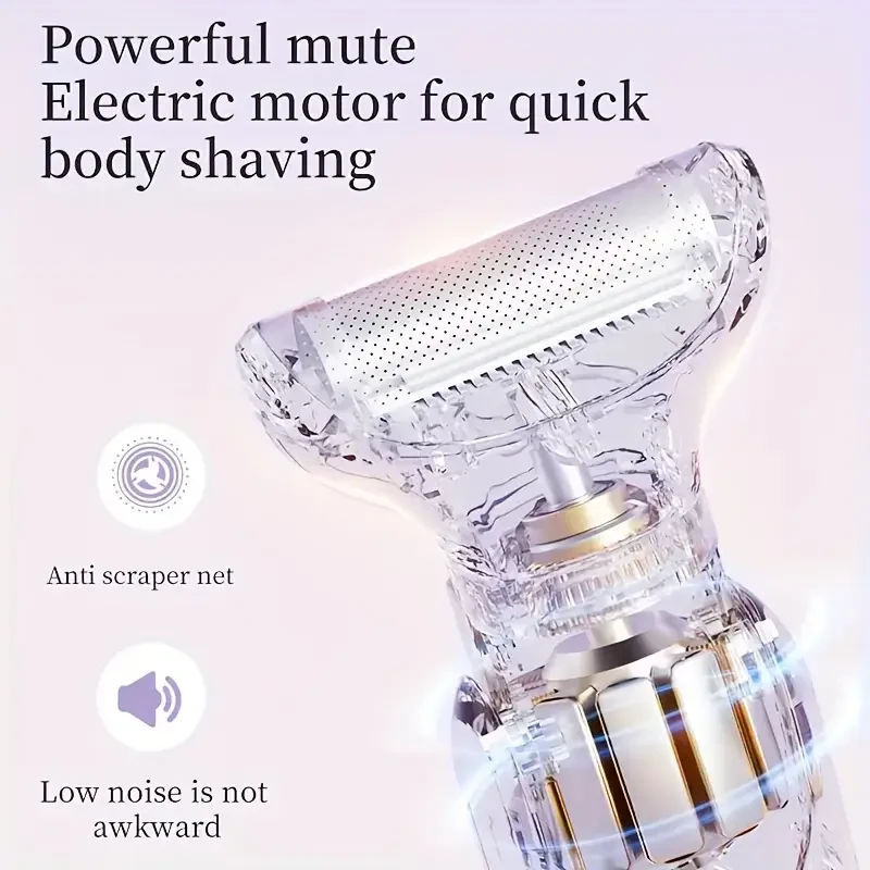 5 in 1 Electric Epilator for Women - USB Rechargeable, Great for Armpits, Bikini Area And Legs