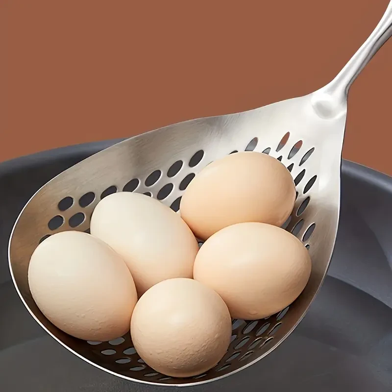 Large Stainless Steel Colander Skimmer - Durable Kitchen Strainer