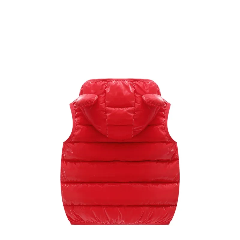 Children Warm Down Vest Autumn Baby Boys Girls Sleeveless Waistcoat Kids Outerwear Vests Children Hooded Jackets