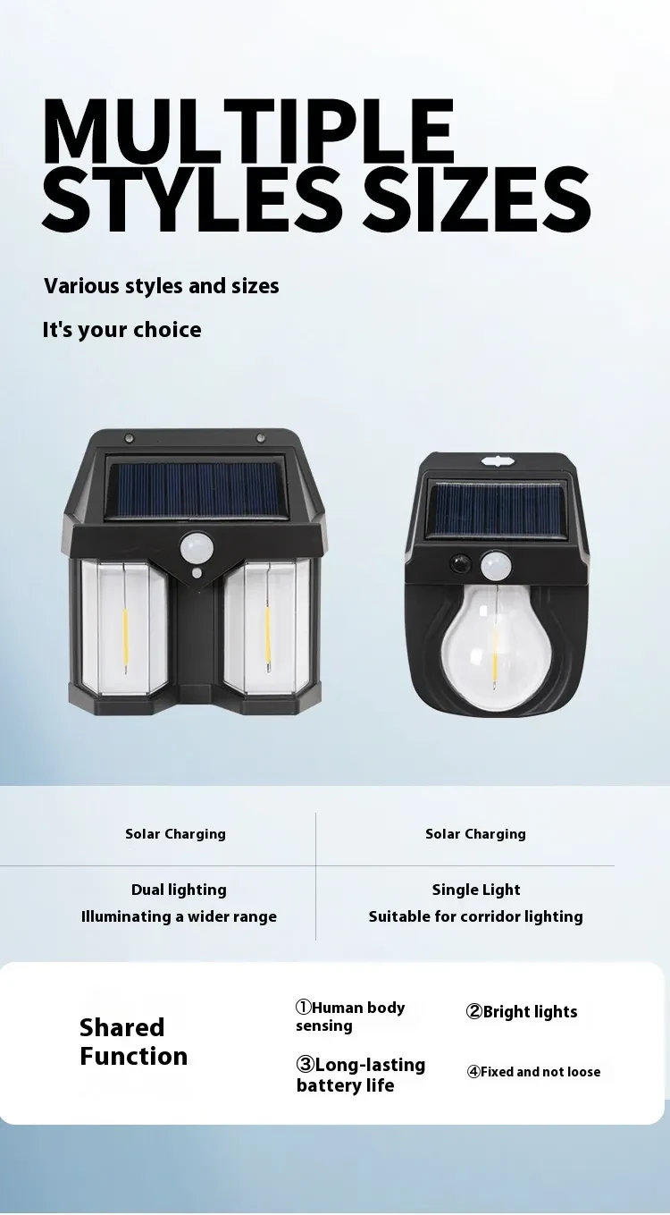 Solar Outdoor Yard Lamp Household Wall Lamp