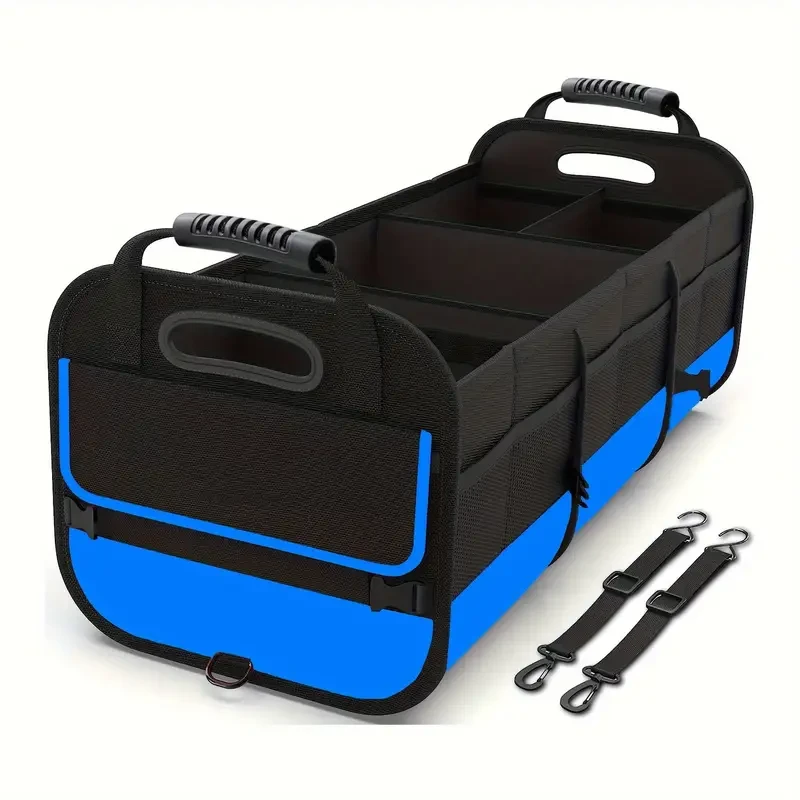 Large Foldable Car Organizer - Durable Fabric Storage Box for SUVs, Perfect for Outdoor Camping & Picnics