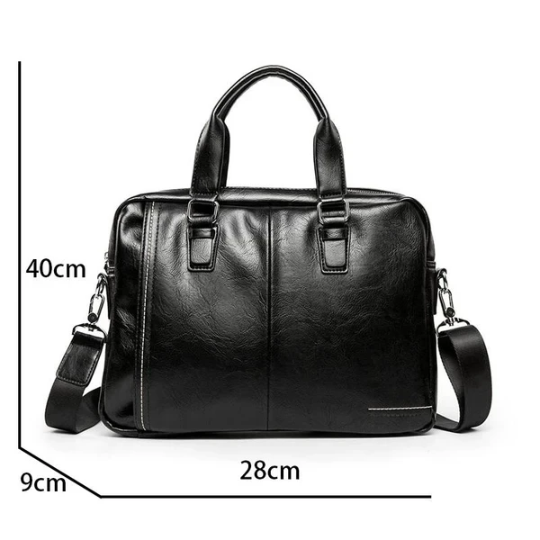 Men's Solid Color Briefcase