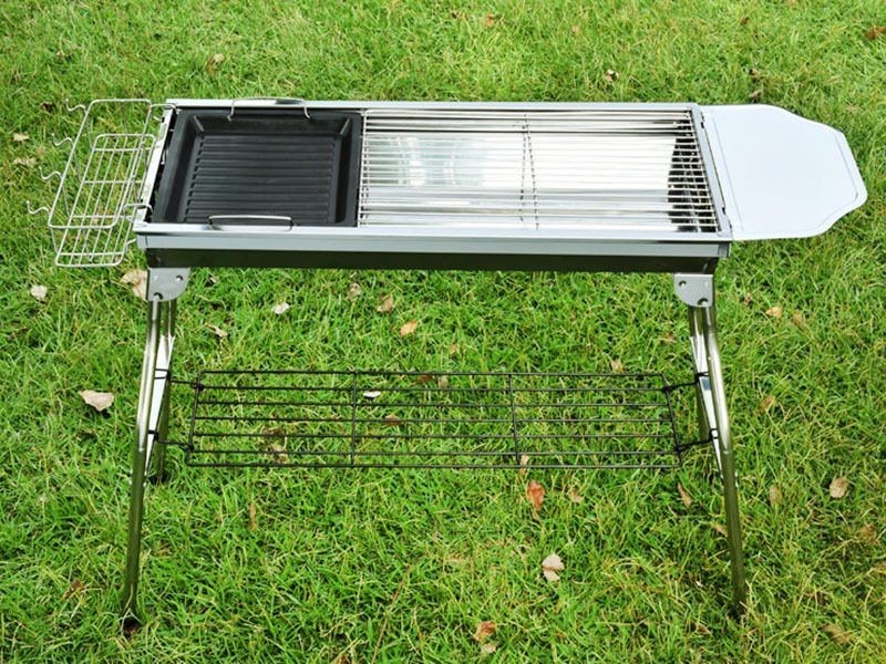 BBQ Stove SET Foldable Stainless Steel Grill Combo 1