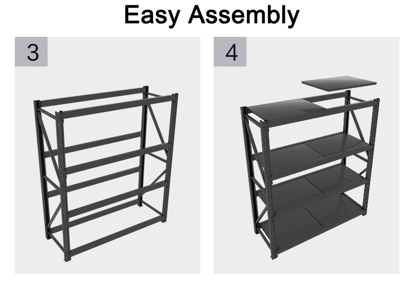 GARAGES STORAGE SHELVING RACKING RACKS BALCK 1.6X1.5x0.5m