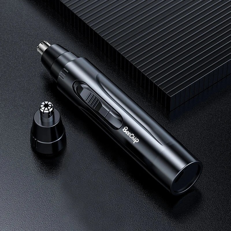 Black Electric Nose Hair Trimmer  Painless Ear and Nose Hair Trimmer for Men and Women